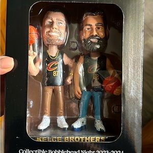 Kelce Brothers Cleveland Cavaliers Bobble Head